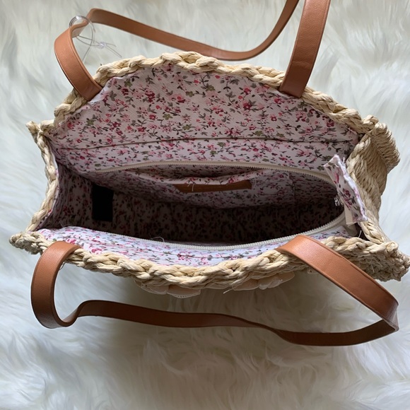 Circular straw bag - Picture 3 of 3